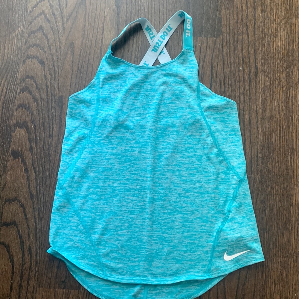 Girl's light blue tank top